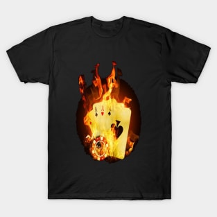 Flaming Cards T-Shirt